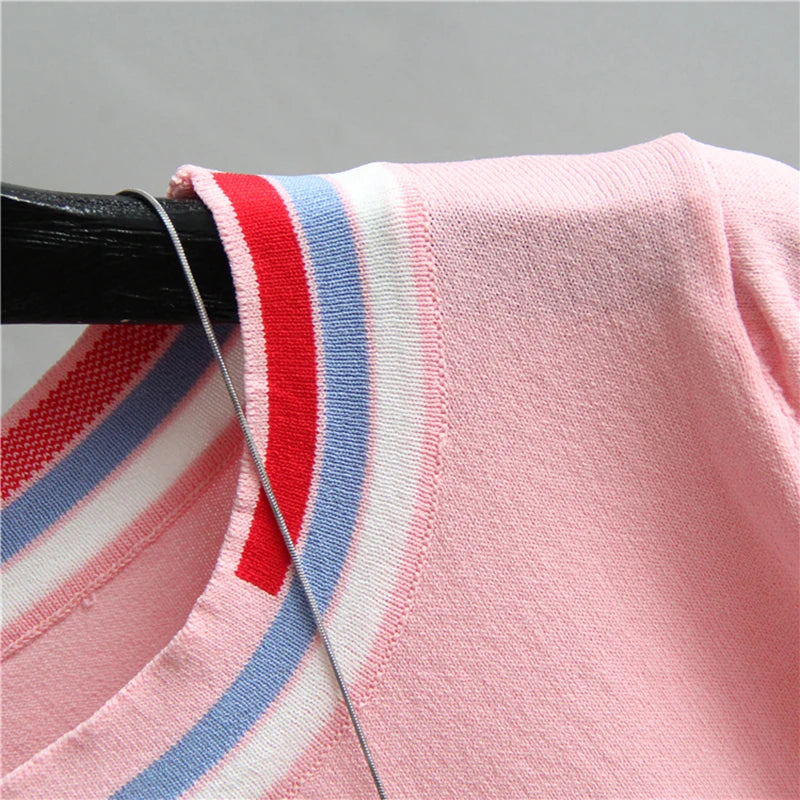 Striped Collar Casual Blouse