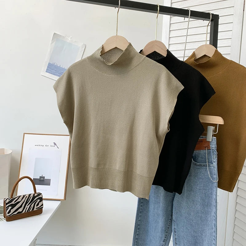 Amsterdam High-Neck Knit T-shirt